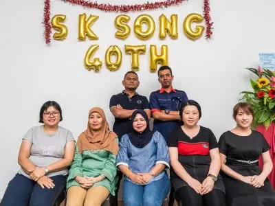 S.K. Song office reception area